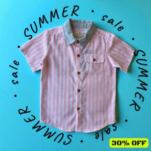 camiseta raya rosa