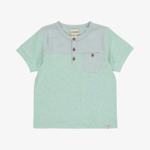 Camiseta azul palido